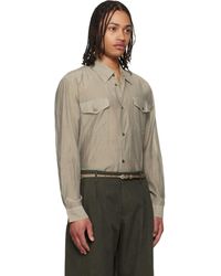 Our Legacy Work Shop Emporio Armani Libero Shirt in Natural for