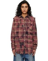 R13 - Shredded Seam Shirt - Lyst