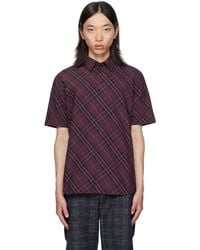 Burberry - Robert Check Short Sleeve Shirt - Lyst