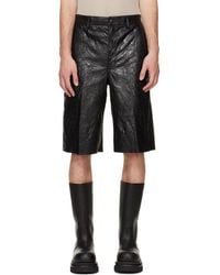 Rick Owens - Tower Tumbled Leather Work Shorts - Lyst