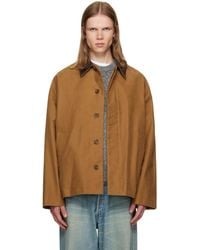 Song For The Mute - Button Up 'Suede Moleskin' Coach Jacket - Lyst