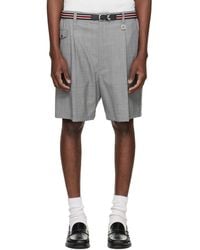 WOOYOUNGMI - Wool Poly Belted Shorts - Lyst