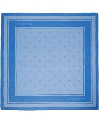 Givenchy - Blue Plumetis Print Square Scarf - Lyst