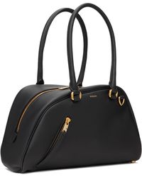 Burberry Large Shield Twin Bowling Bag in Black | Lyst