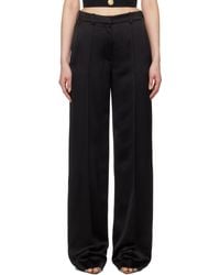 Balmain - Tailored Satin Straight Trousers - Lyst