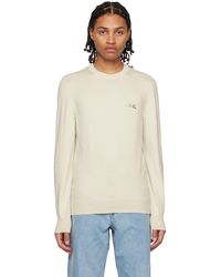 A.P.C. - . Off-white Sylvain Sweater - Lyst