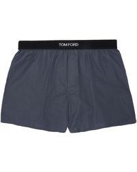 Tom Ford - Boxer Gris Coton - Lyst