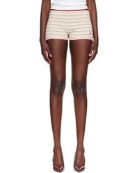 Amiri - Ma Striped Micro Shorts - Lyst