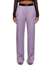 Tom Ford - Purple Pinched Seam Lounge Pants - Lyst