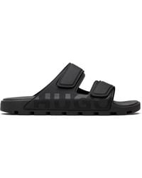 HUGO - Logo Double Touch-Closure Straps Sandals - Lyst