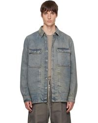 Rick Owens - Tower Denim Outershirt - Lyst
