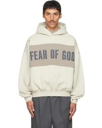 Fear Of God - Cropped Relaxed Paneled Hoodie - Lyst