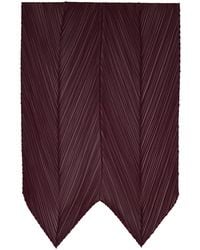 Pleats Please Issey Miyake - Burgundy January Monthly Scarf - Lyst