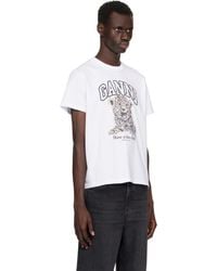 ☆人気【GANNI】☆ベーシック ジャージ リラックス Tシャツ☆ GANNI(ガニー)｜ベーシック コットン ジャージー アニマル