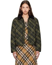 【関税&送料込】Burberry Cropped Check Quilted Barn Jacket Burberry Cropped Check Quilted Barn Jacket | Nordstrom