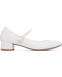 Repetto - Chaussures De Style Charles Ix À Talon Rose Blanches - Lyst