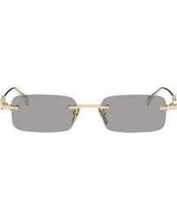 Gucci - Rectangular Frame Sunglasses - Lyst