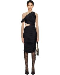 Marine Serre - Jersey Draped Midi Dress - Lyst