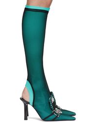 Ancuta Sarca J3 Sock Tall Boots - Green