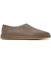Fear Of God - Ssense Exclusive Taupe 'the Mule' Loafers - Lyst