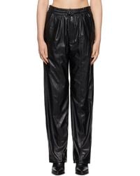 Isabel Marant - Black Brina Faux-leather Trousers - Lyst