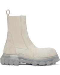 Rick Owens - グレー Hollywood Beatle Bozo Tractor チェルシーブーツ - Lyst