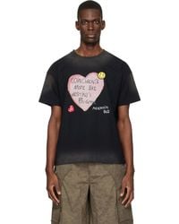 ANDERSSON BELL - Essential Spray Wash Heart Message T-Shirt - Lyst