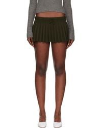 GUIZIO - Khaki Vivienne Miniskirt - Lyst