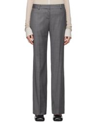 Our Legacy - Pantalon Gris À Taille Basse - Lyst