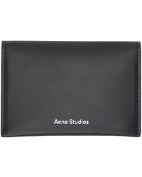 Acne Studios - Black Folded Card Holder - Lyst