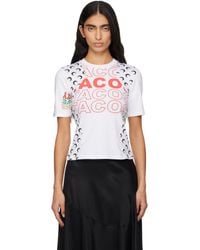 Marine Serre - Regenerated Graphic Jersey Baby Fit T-Shirt - Lyst