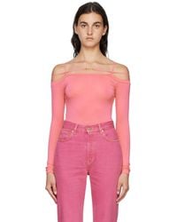 Jacquemus Le Papierコレクション Le T-shirt Sierra 長袖tシャツ - ピンク