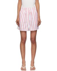 Frankie Shop - Lui Striped Cotton Boxer Shorts - Lyst