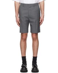 Moschino - Wool Pinstripe Shorts - Lyst