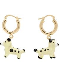 Marni - Dog Charm Earrings - Lyst