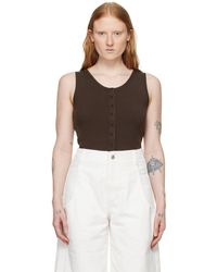 Amomento - Button Tank Top - Lyst