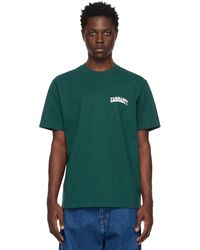 Carhartt - T-shirt de style collégial vert à logo script - Lyst