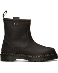 Dr. Martens - グレー Anistone Lo レザー ブーツ - Lyst