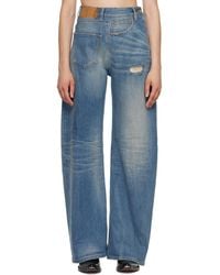 MM6 by Maison Margiela - Sideways Denim Jeans - Lyst