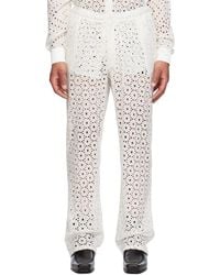 Soulland - Pantalon Fadi Blanc Cassé - Lyst