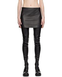 Versace - Medusa Leather Miniskirt - Lyst