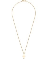 Emanuele Bicocchi - Small Rose Cross Necklace - Lyst
