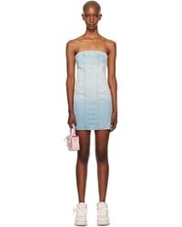 Amiri - MA Denim Bustier Minidress - Lyst