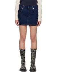 Charles Jeffrey - Knit Patch Denim Miniskirt - Lyst