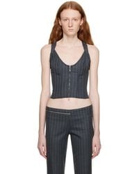 Miaou - Gray Hannah Jewett Edition Valda Tank Top - Lyst