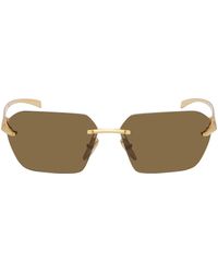Prada - Gold Runway Sunglasses - Lyst