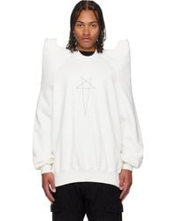 Rick Owens - Off- Concordians Tecsweat Sweatshirt - Lyst