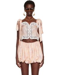 Chloé - Knotted-Strap Cropped Top - Lyst