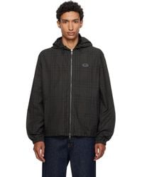 Burberry - Check Cotton Newport Hooded Jacket - Lyst