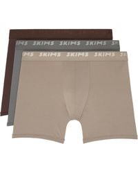 Skims - Three-pack Stretch 5 Boxer Briefs - Lyst